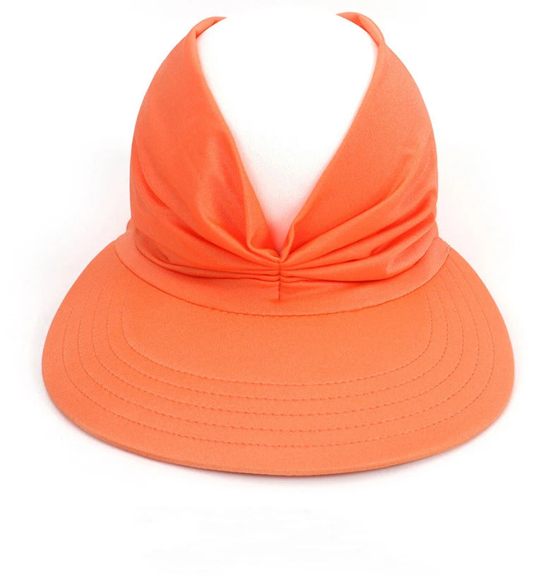 Summer Sun Hat Elastic Hollow Cap Oversized Brim Sun Hat UV Protection