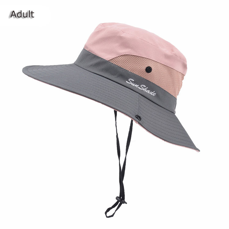 UV Protection Hat Mesh Hat with Chin Strap