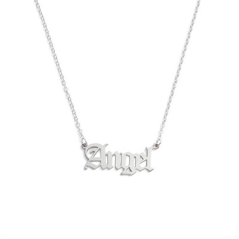 Personalized Name Necklace Stainless Steel Name Pendant