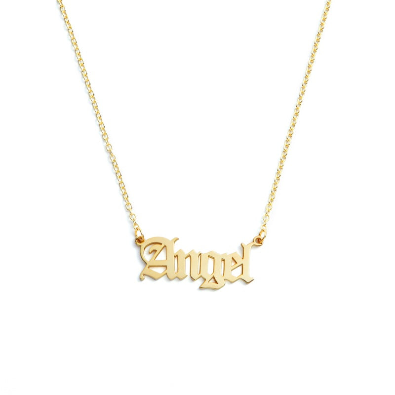 Personalized Name Necklace Stainless Steel Name Pendant