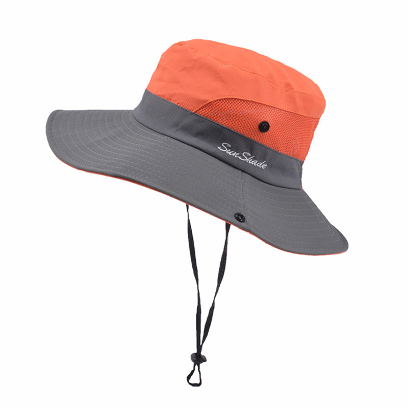 UV Protection Hat Mesh Hat with Chin Strap