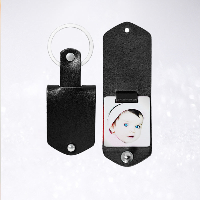 Custom Newborn Birthday Keychain Personalized Baby Photo Keychain