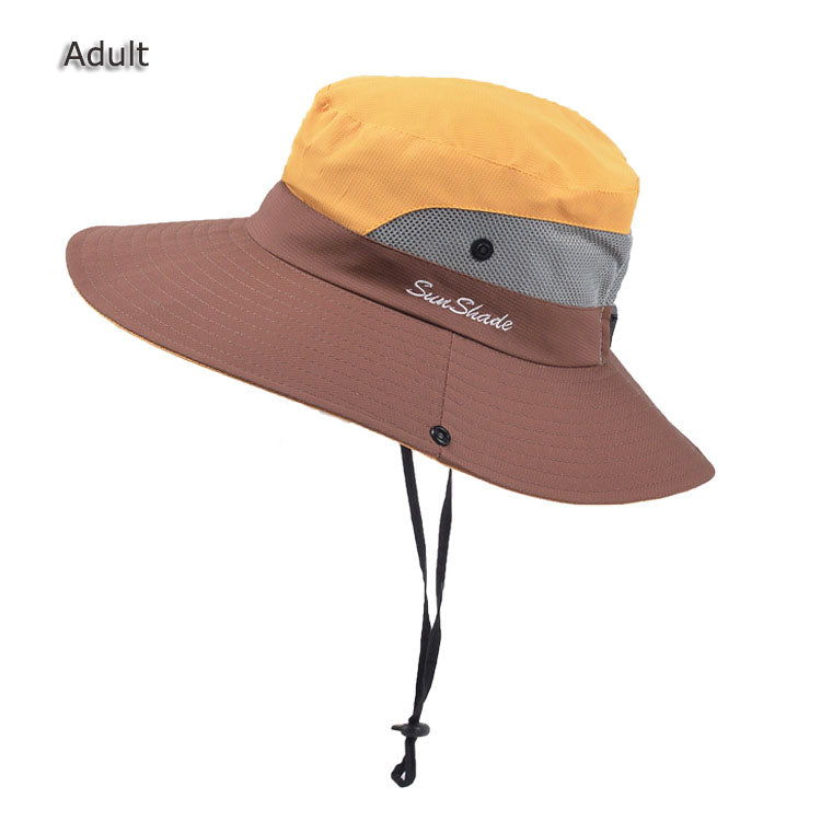 UV Protection Hat Mesh Hat with Chin Strap