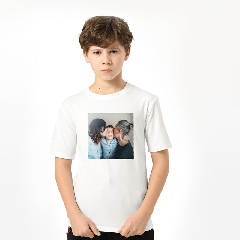 Custom Kids' Crewneck T-shirts Personalized Classical T-shirt Casual Style