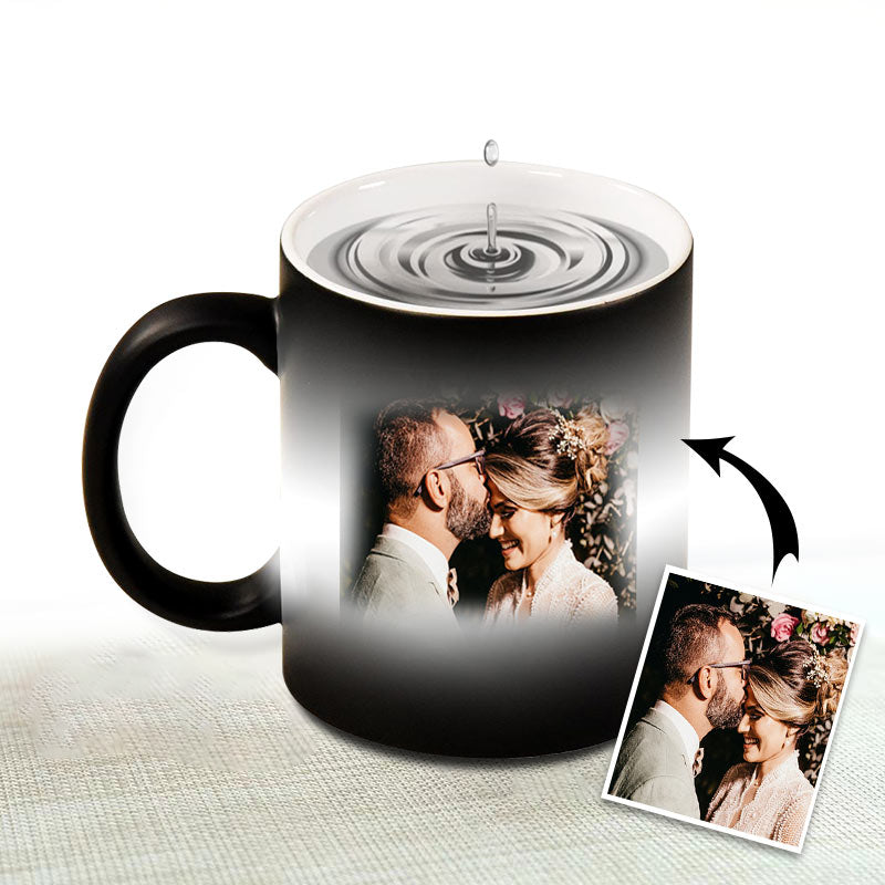 Custom Heat Sensitive Mug Personalized Color Changing Coffee Photo Mug