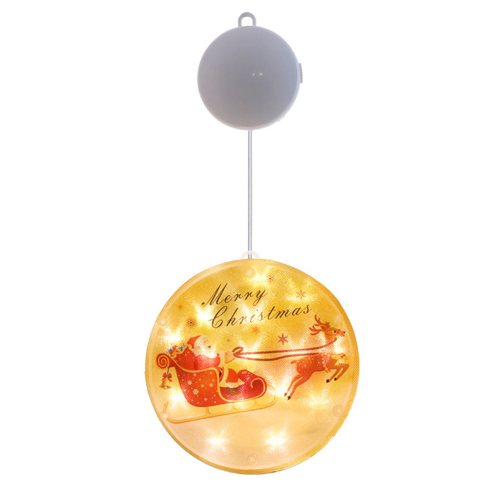 Christmas Window Decoration with Suction Cup Hook Indoor Decor [No Battery]