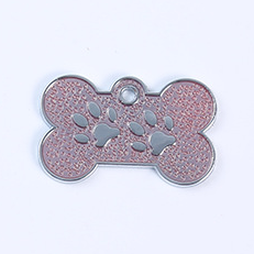 Plain Paw Personalized Engraved Embosser ID Diecast Bone Shaped Pet Dog Tag