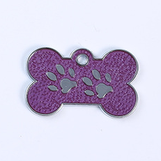 Plain Paw Personalized Engraved Embosser ID Diecast Bone Shaped Pet Dog Tag