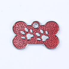 Plain Paw Personalized Engraved Embosser ID Diecast Bone Shaped Pet Dog Tag