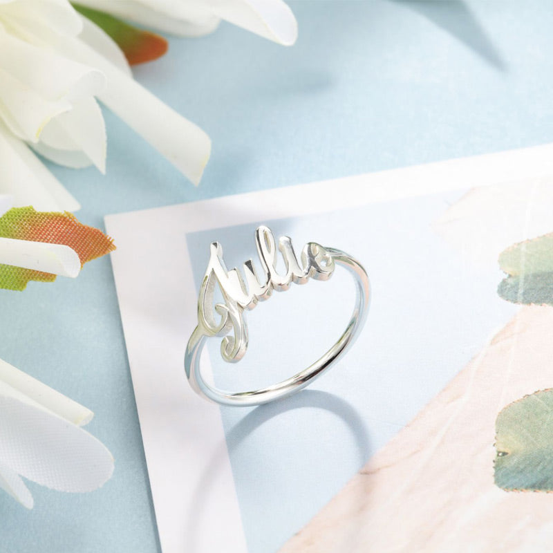 Custom Name Rings Personalized Name Ring Custom Wedding Rings