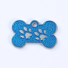 Plain Paw Personalized Engraved Embosser ID Diecast Bone Shaped Pet Dog Tag